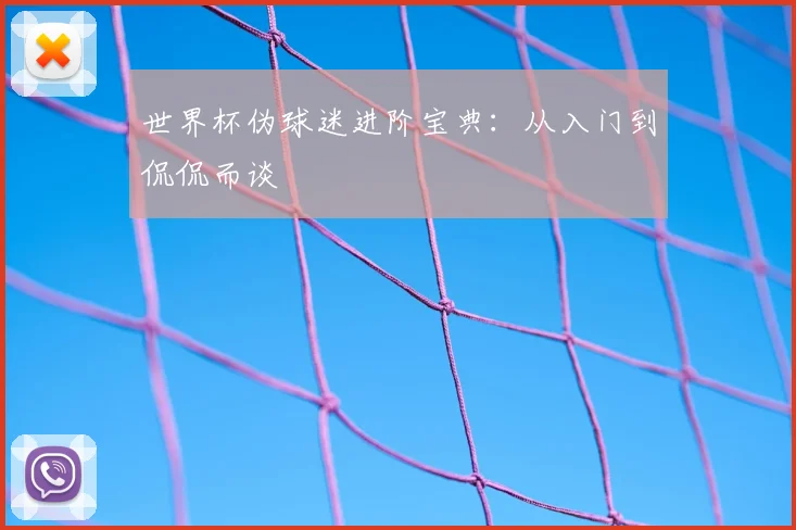 世界杯伪球迷进阶宝典：从入门到侃侃而谈